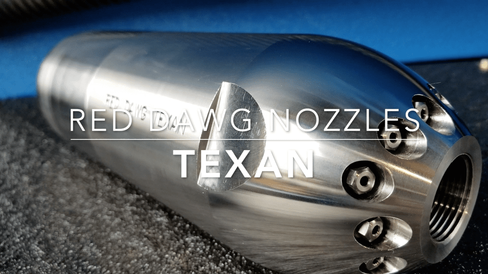 Red Dawg Big Texan Nozzle — Red Dawg Sewer Cleaning Nozzles